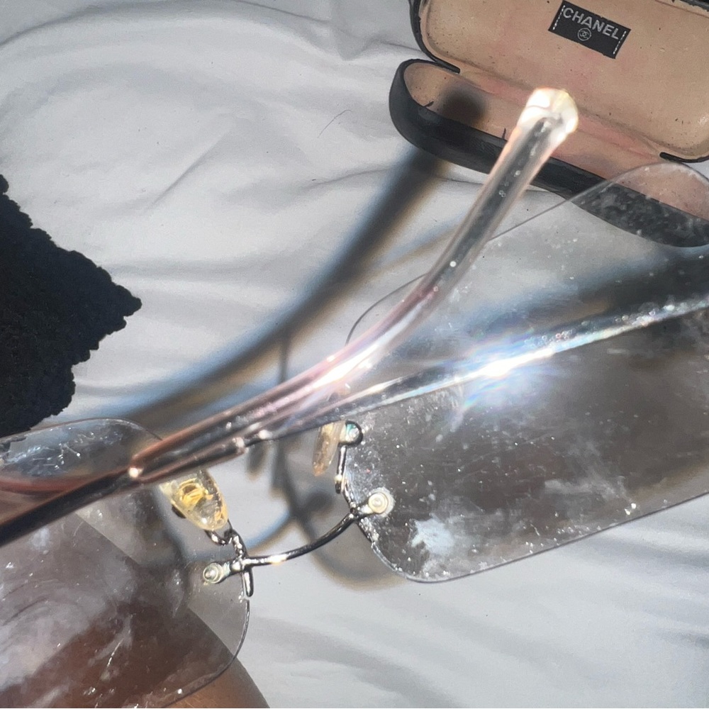 Authentic Chanel Rimless Sunglasses - Picture 6 of 7